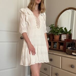 White Cottagecore Dress